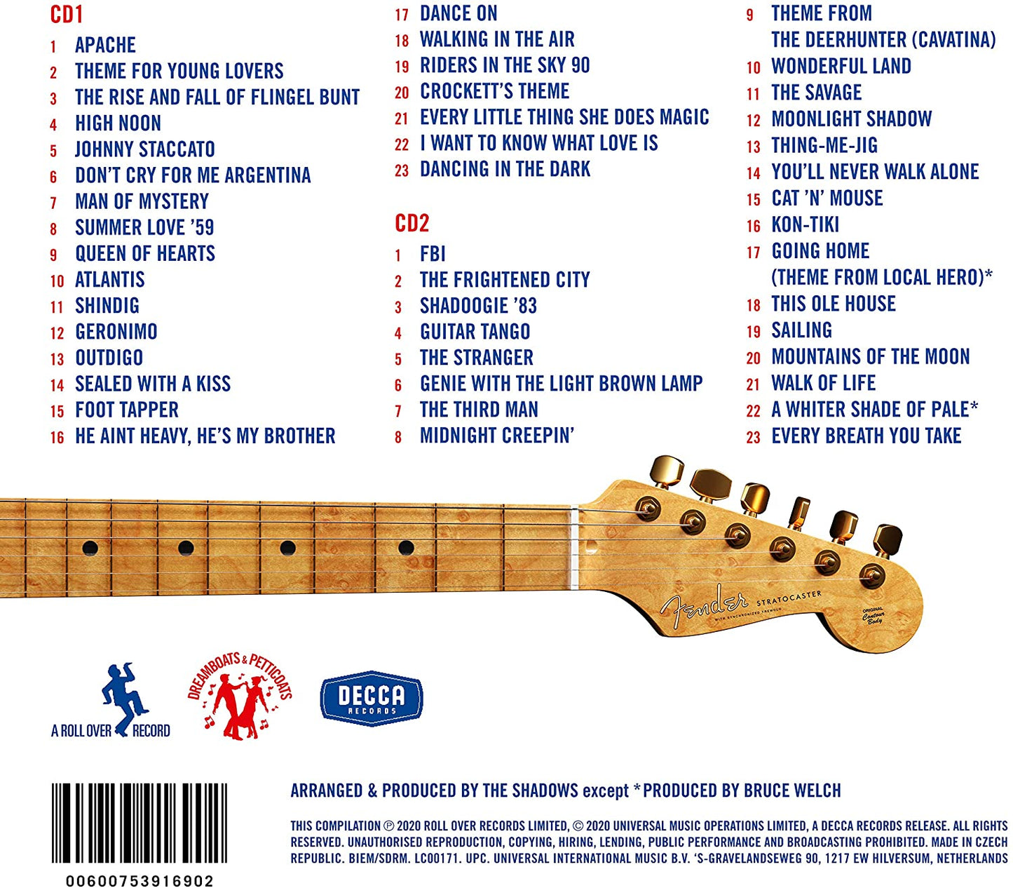 The Shadows – The First 60 Years (Dreamboats & Petticoats) - 2 x CD ALBUM SET