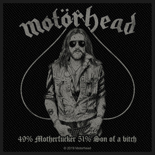 MOTORHEAD PATCH: 49% MF 51% SOB