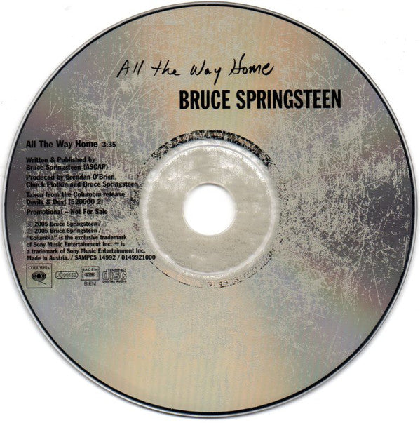 Bruce Springsteen - All The Way Home - PROMO ONLY CD SINGLE (used)