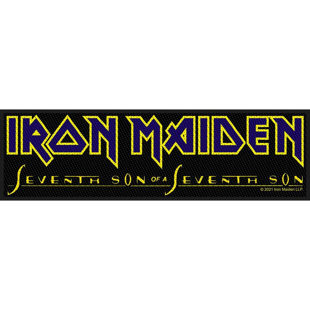 IRON MAIDEN SUPER STRIP PATCH: SEVENTH SON LOGO
