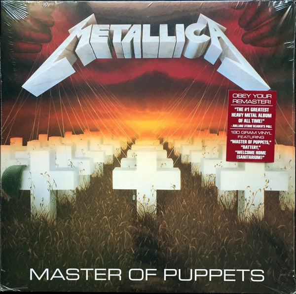Metallica – Master Of Puppets - 180 GRAM VINYL LP (NEW)