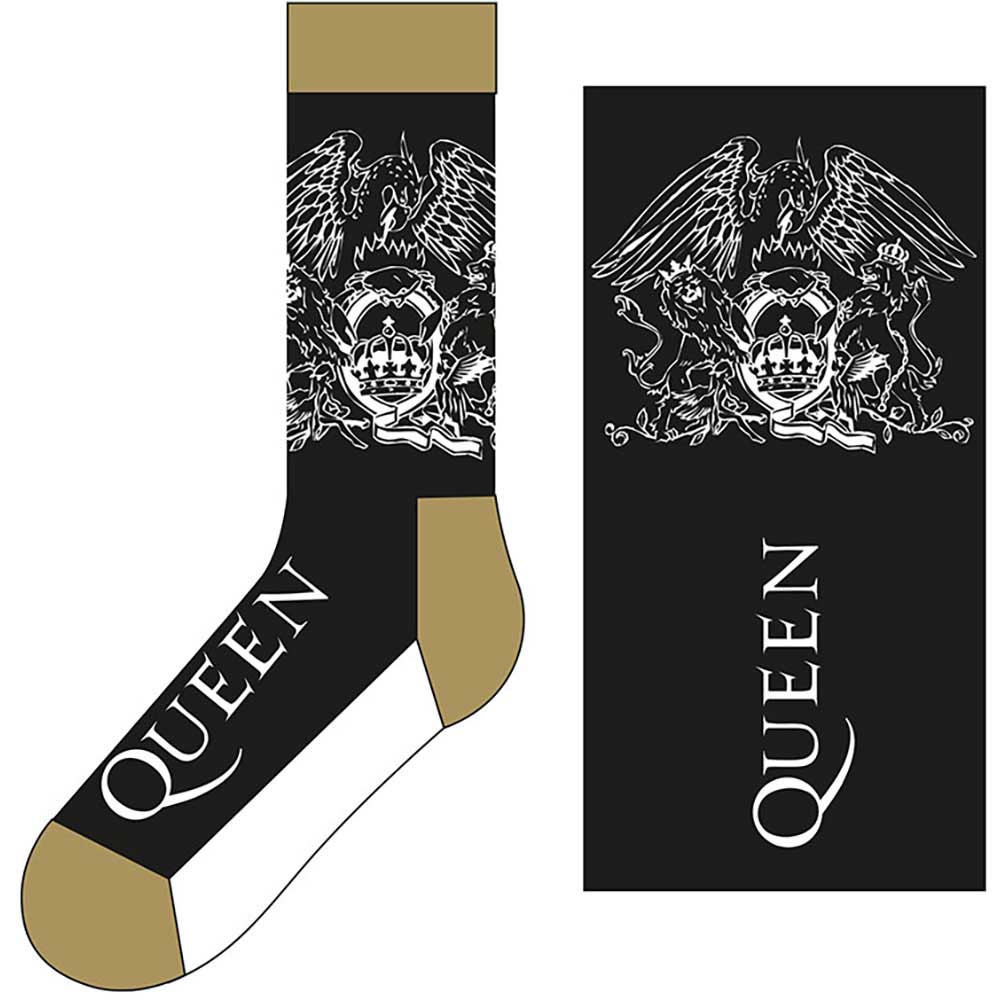 QUEEN ANKLE SOCKS: CREST & LOGO