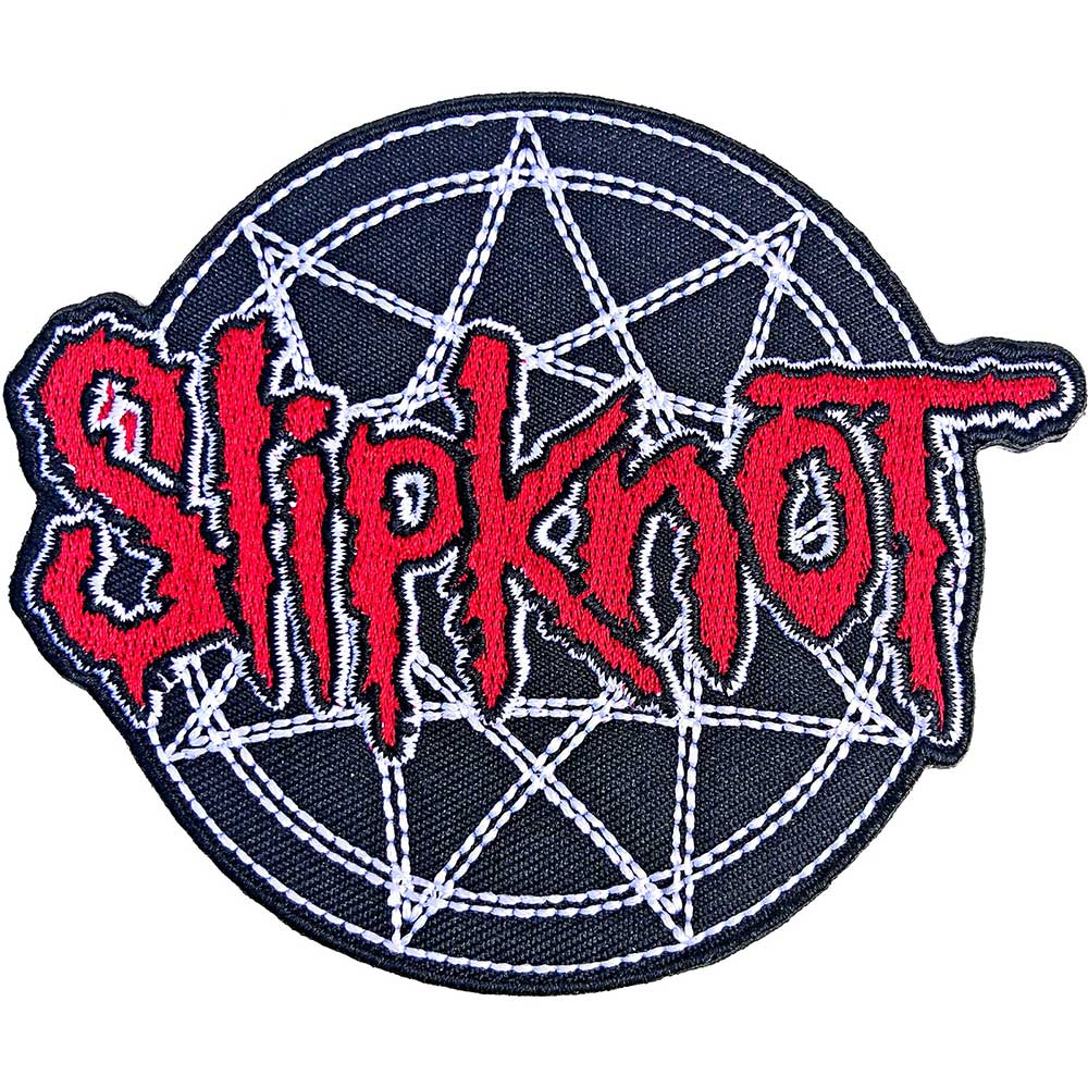 SLIPKNOT PATCH: RED LOGO OVER NONOGRAM