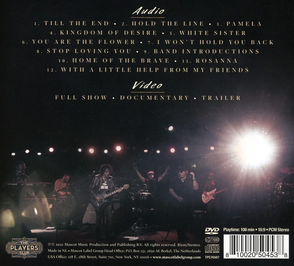 Toto With A Little Help From My Friends BLU-RAY