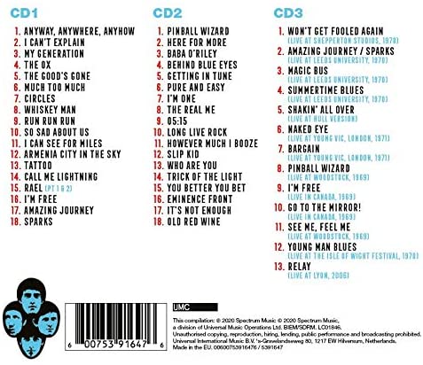 The Who – Essential - 3 x CD ALBUM SET - NEW