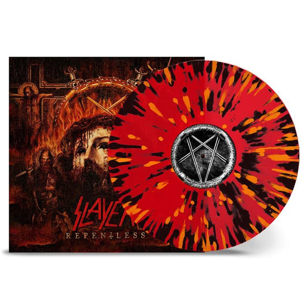 Slayer – Repentless - RED WITH ORANGE & BLACK SPLATTER COLOURED VINYL LP