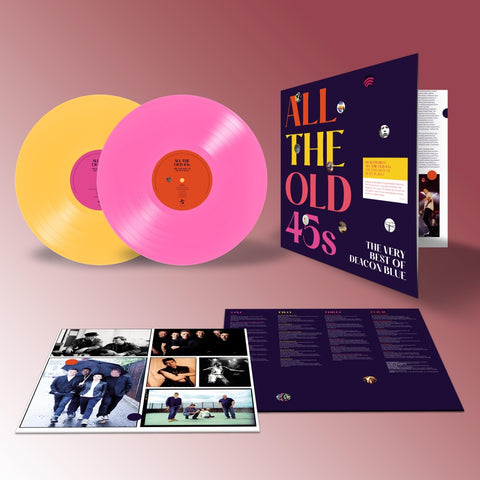 Deacon Blue – All The Old 45s - The Very Best Of - 2 x PINK + YELLOW COLOURED VINYL LP SET