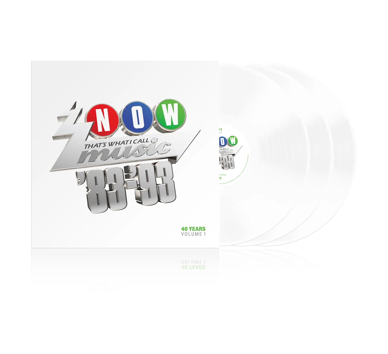 Now That's What I Call 40 Years, Volume 1 : 1983-1993 - 3 x WHITE COLOURED VINYL LP SET
