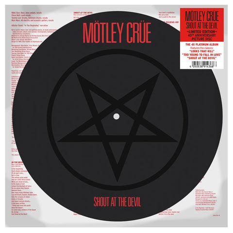 Mötley Crüe – Shout At The Devil - PICTURE DISC VINYL LP (40th Anniversary Edition)