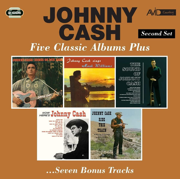 Johnny Cash – Five Classic Albums Plus - 2 x CD ALBUM SET - NEW