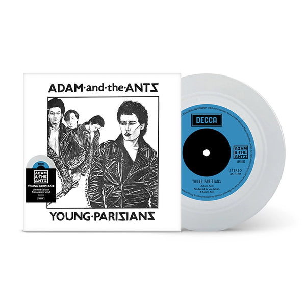 Adam And The Ants – Young Parisians - TRANSPARENT COLOURED VINYL 7"