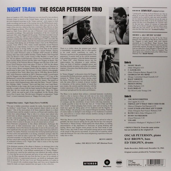 The Oscar Peterson Trio – Night Train - 180 GRAM VINYL LP