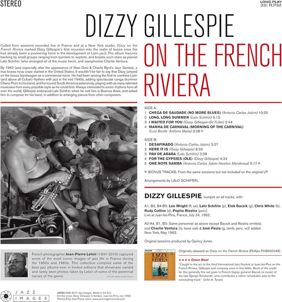 Dizzy Gillespie – On The French Riviera - 180 GRAM VINYL LP