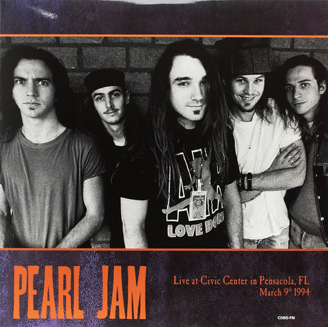 Pearl Jam – Live At Civic Center In Pensacola, FL March 9th 1994 - 2 x YELLOW COLOURED VINYL LP SET
