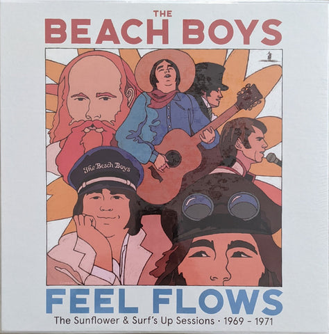 The Beach Boys – Feel Flows (Sunflower/Surf's Up) - 4 x BLUE & YELLOW COLOURED VINYL LP BOX SET