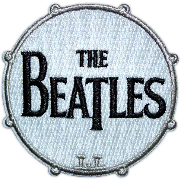 The Beatles Woven Patch: Drum Logo Large (Standard) BEATPAT02L