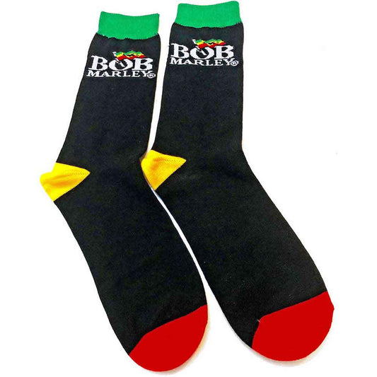 Bob Marley Unisex Ankle Socks: Logo (Black)