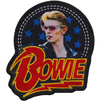 David Bowie Patch: Smoking Woven Logo BOWPAT13