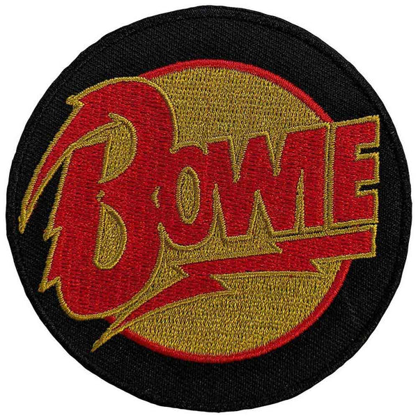 DAVID BOWIE PATCH: DIAMOND DOGS LOGO CIRCLE BOWPAT16