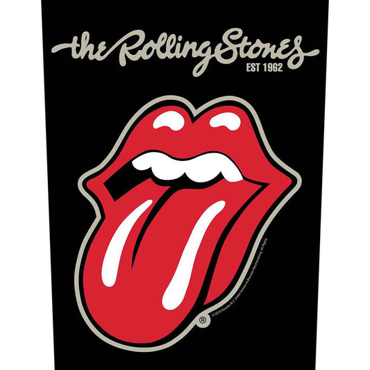 The Rolling Stones - Giant Back Patch: Plastered Tongue