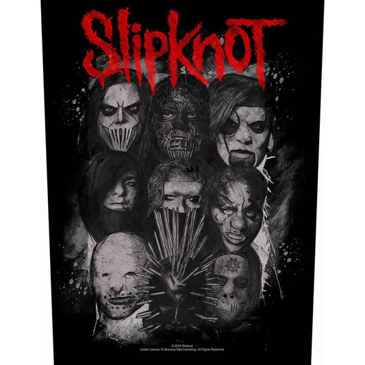 Slipknot - Giant Back Patch: We Are Not Your Kind Masks