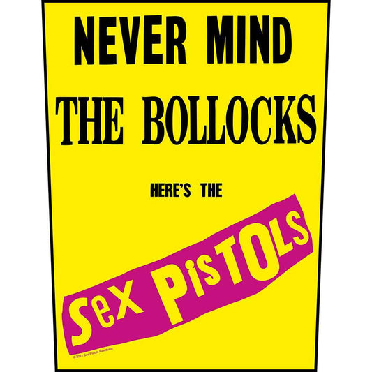The Sex Pistols - Giant Back Patch: Never Mind The Bollocks Yellow