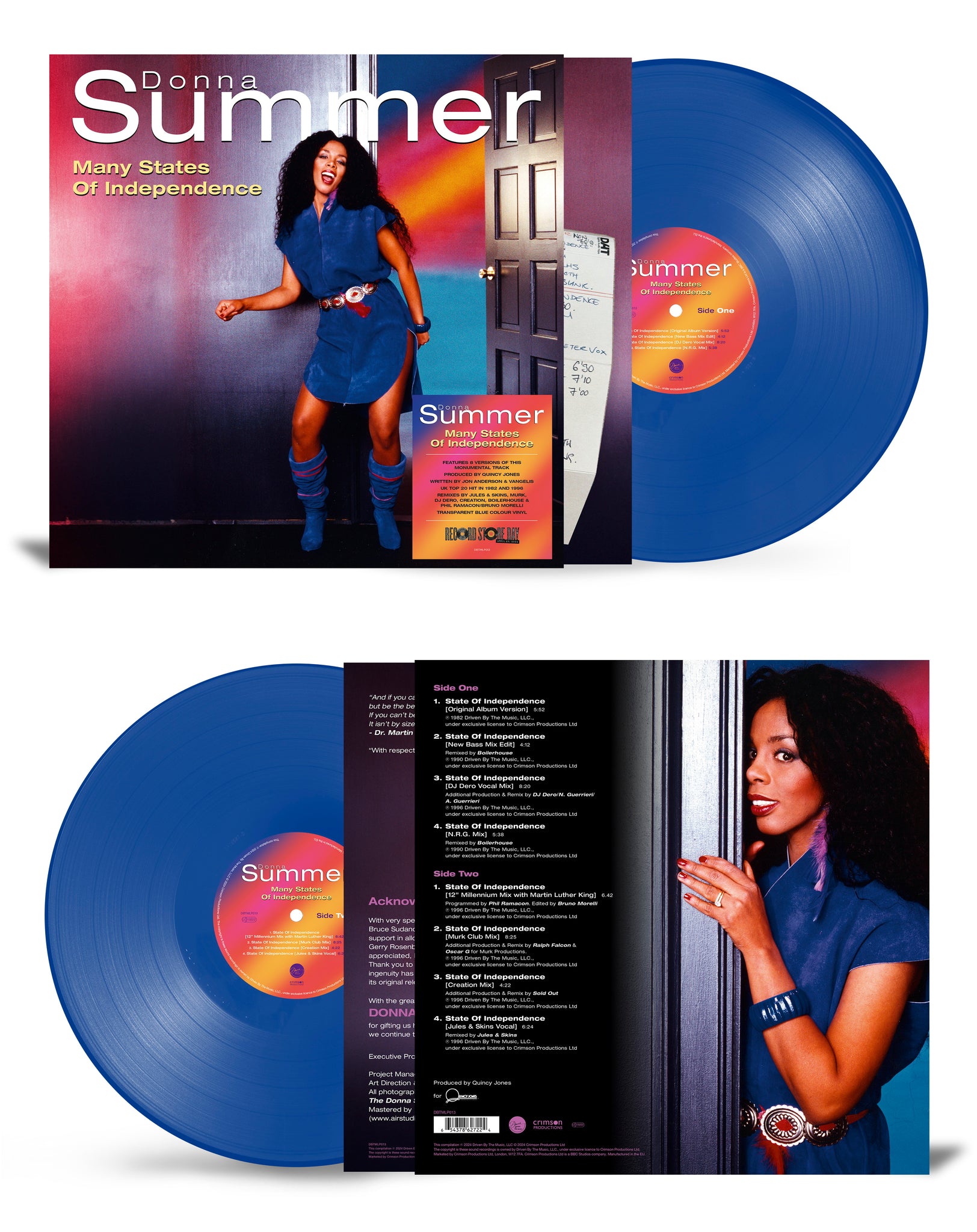 Donna Summer - "Many" States Of Independence - BLUE COLOURED VINYL (RSD24)