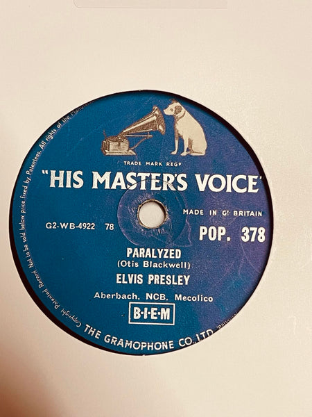 Elvis Presley – Paralyzed -78 RPM VINYL (Used)