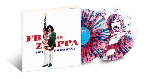 Frank Zappa - Zappa For President - 2 x RED, BLUE, WHITE SPLATTER COLOURED VINYL LP SET (RSD24)