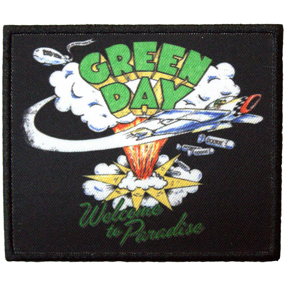 Green Day Standard Patch: Welcome To Paradise