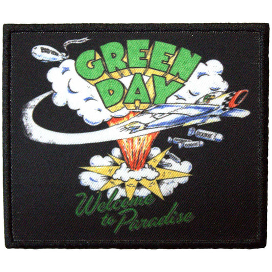 Green Day Standard Patch: Welcome To Paradise