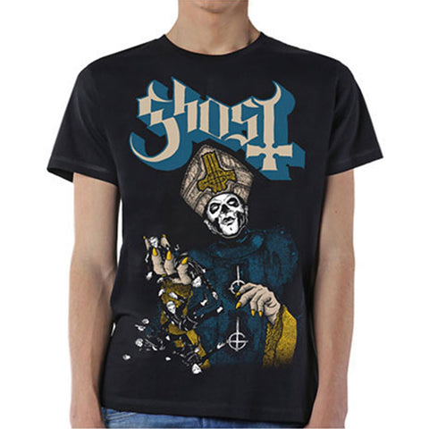 GHOST T-SHIRT: PAPA OF THE WORLD SMALL GHOTEE19MB01