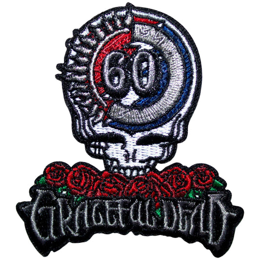Grateful Dead Standard Patch: 60th Anniversary Skull & Logo