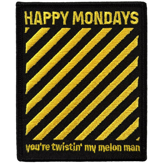 Happy Mondays Woven Patch: Twistin' My Melon