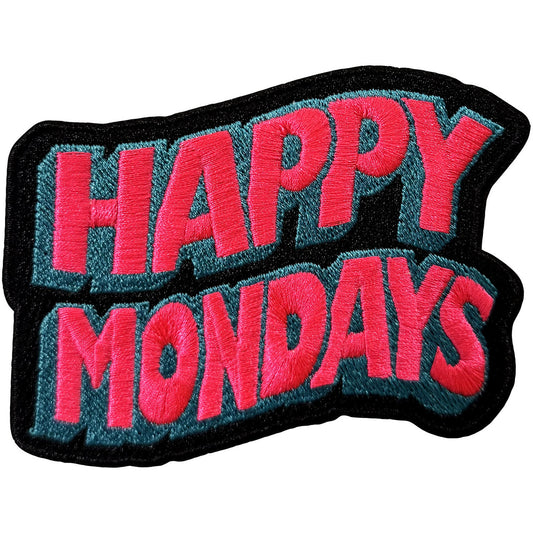 Happy Mondays Woven Patch: Wavy Logo