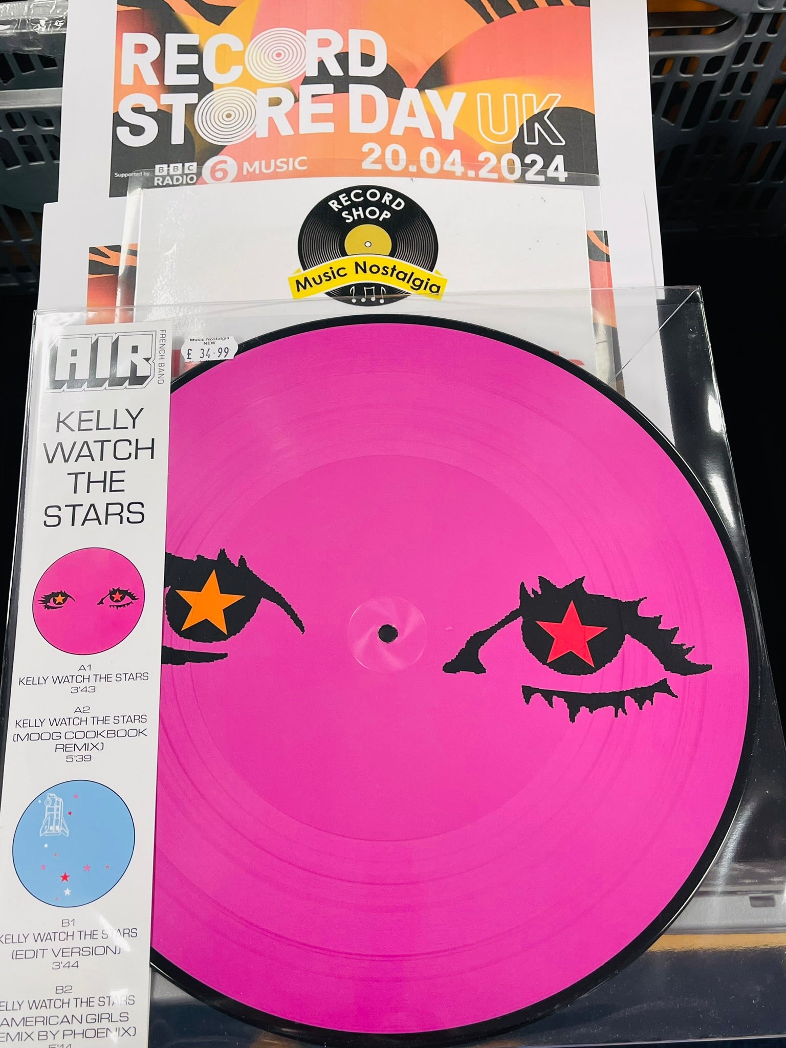 Air - Kelly Watch The Stars- PICTURE DISC VINYL (RSD24)