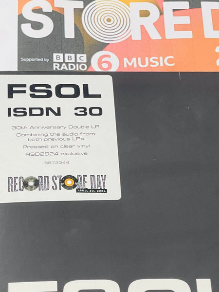 Future Sound of London - ISDN- 2 x CLEAR COLOURED VINYL LP SET (RSD24)