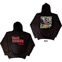 IRON MAIDEN HOODIE: NUMBER OF THE BEAST VINTAGE LOGO ALBUM M IMHOOD140MB02