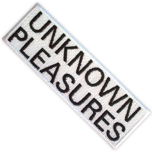 Joy Division Woven Patch: Unknown Pleasures Text