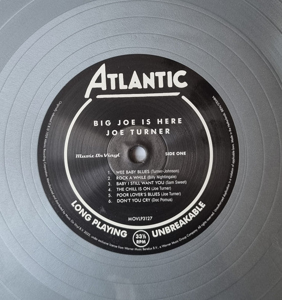 Big Joe Turner – Big Joe Is Here -  SILVER COLOURED VINYL 180 GRAM LP