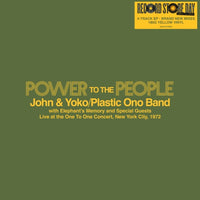 John & Yoko Ono/Plastic Ono Band with Elephant's Memory and Special Guests - Power To The People - Live at the One To One Concert, New York City, 1972 - VINYL LP - NEW (RSD25)