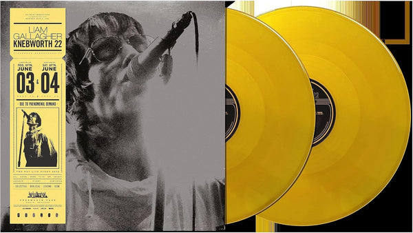 Liam Gallagher - Knebworth 22 - 2 x YELLOW COLOURED VINYL LP SET - NEW