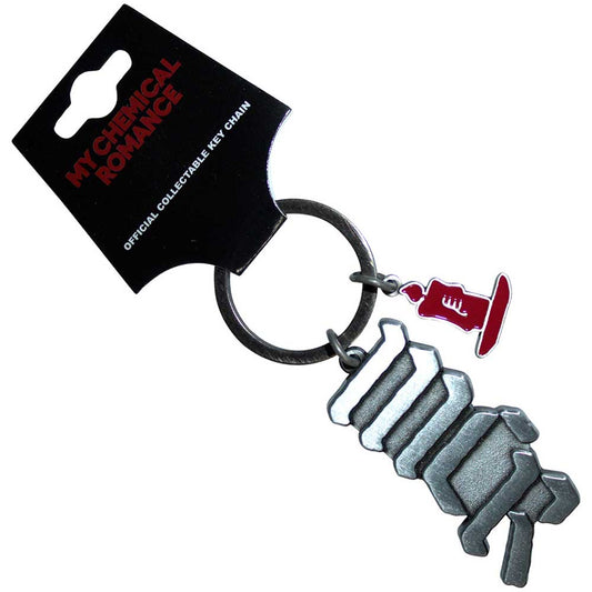 My Chemical Romance Keychain: MCR Logo Candle Charm
