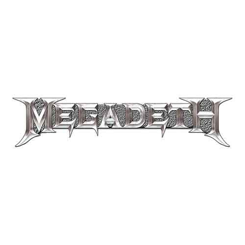 MEGADETH PIN BADGE: CHROME LOGO MEGAPIN01