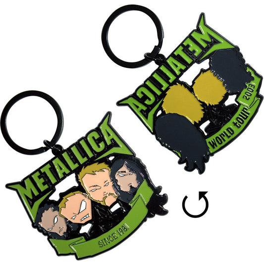 Metallica Keychain: Since 1981 Heads (Double Sided)