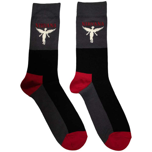 Nirvana Unisex Ankle Socks: In Utero (Charcoal Grey)