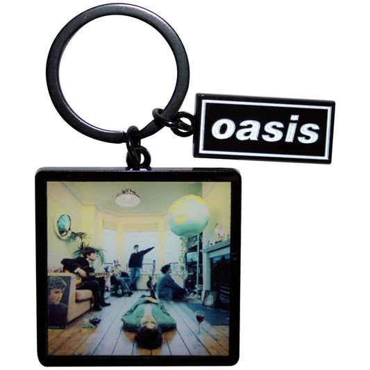 Oasis Keychain: Definitely Maybe Album Decca Logo Charm