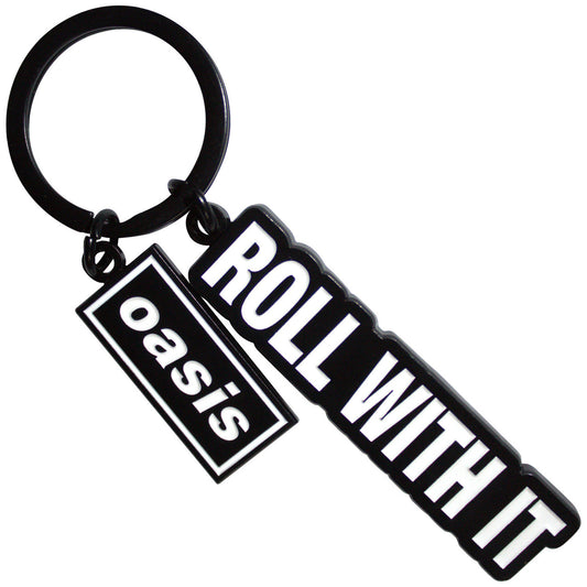 Oasis Keychain: Roll With It Decca Logo Charm