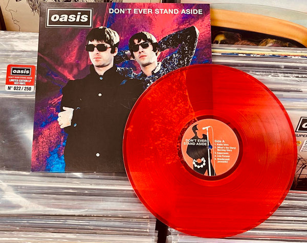 Oasis –  Don’t Ever Stand Aside - RED COLOURED VINYL LP - NUMBERED (used)