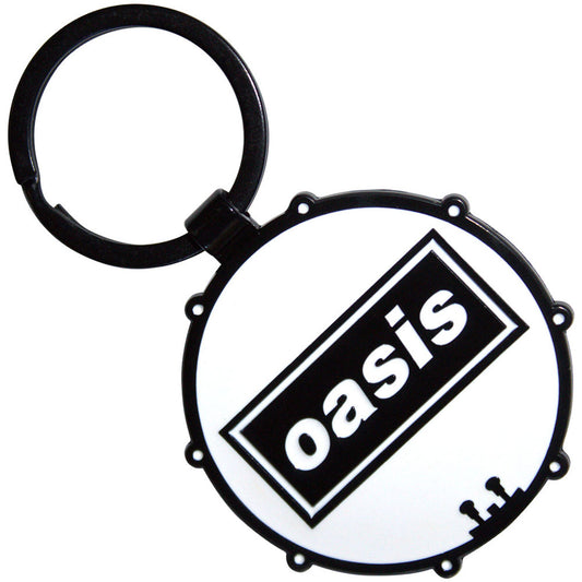 Oasis Keychain: Decca Logo Drum (Double Sided)